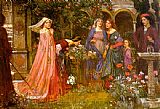 John William Waterhouse Canvas Paintings - The Enchanted Garden